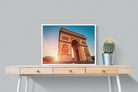 Arc de Triomphe-Wall_Art-80 x 60cm-Mounted Canvas-White-Pixalot