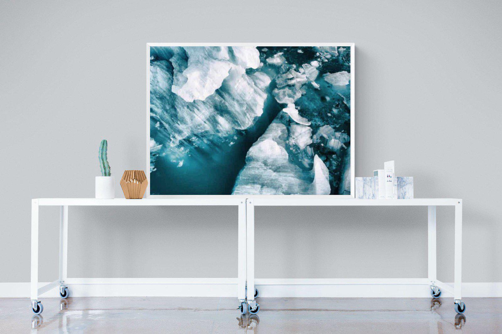 Arctic Lake-Wall_Art-120 x 90cm-Mounted Canvas-White-Pixalot