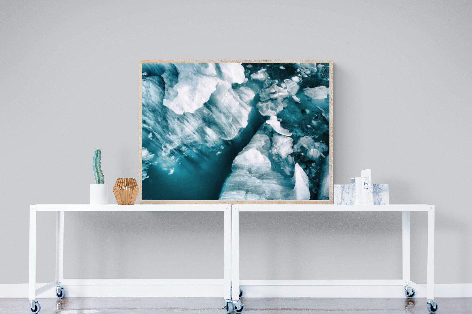 Arctic Lake-Wall_Art-120 x 90cm-Mounted Canvas-Wood-Pixalot