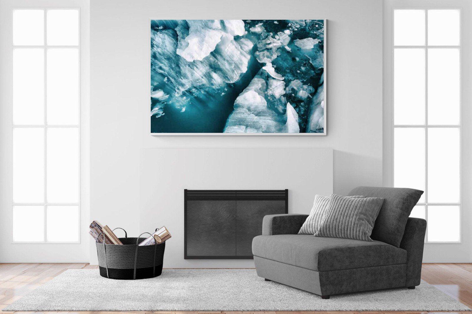 Arctic Lake-Wall_Art-150 x 100cm-Mounted Canvas-White-Pixalot