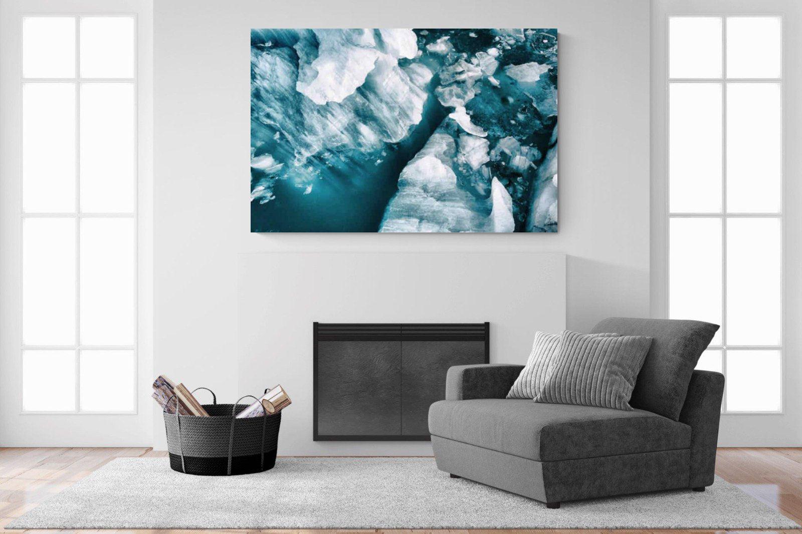 Arctic Lake-Wall_Art-150 x 100cm-Mounted Canvas-No Frame-Pixalot