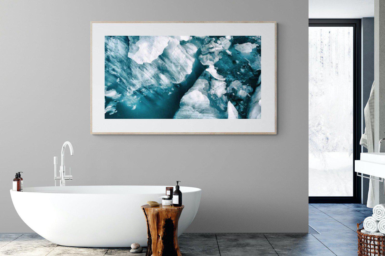 Arctic Lake-Wall_Art-180 x 110cm-Framed Print-Wood-Pixalot