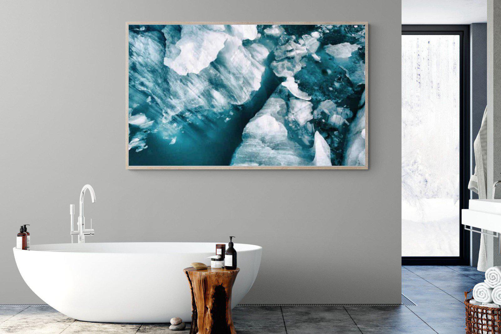 Arctic Lake-Wall_Art-180 x 110cm-Mounted Canvas-Wood-Pixalot