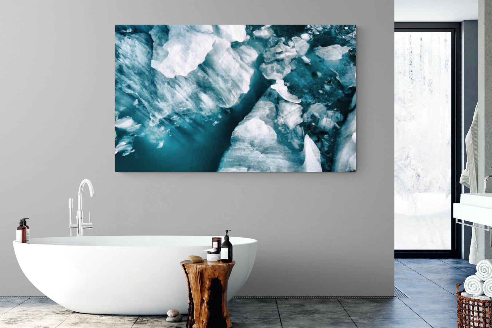 Arctic Lake-Wall_Art-180 x 110cm-Mounted Canvas-No Frame-Pixalot
