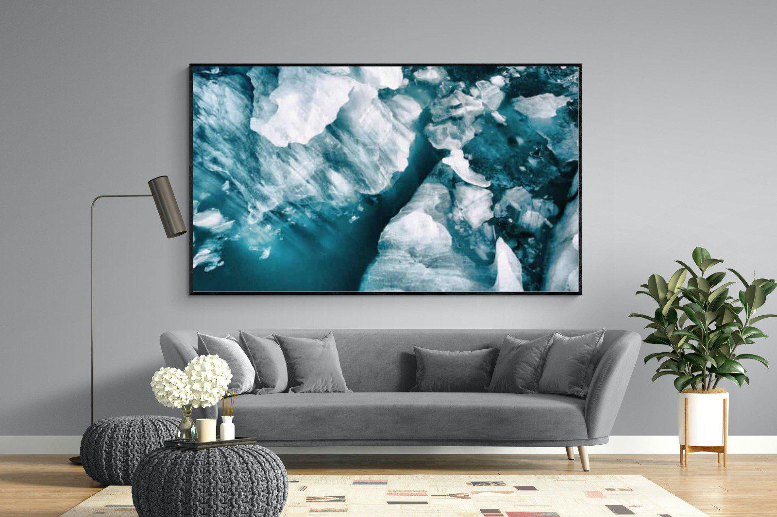 Arctic Lake-Wall_Art-220 x 130cm-Mounted Canvas-Black-Pixalot