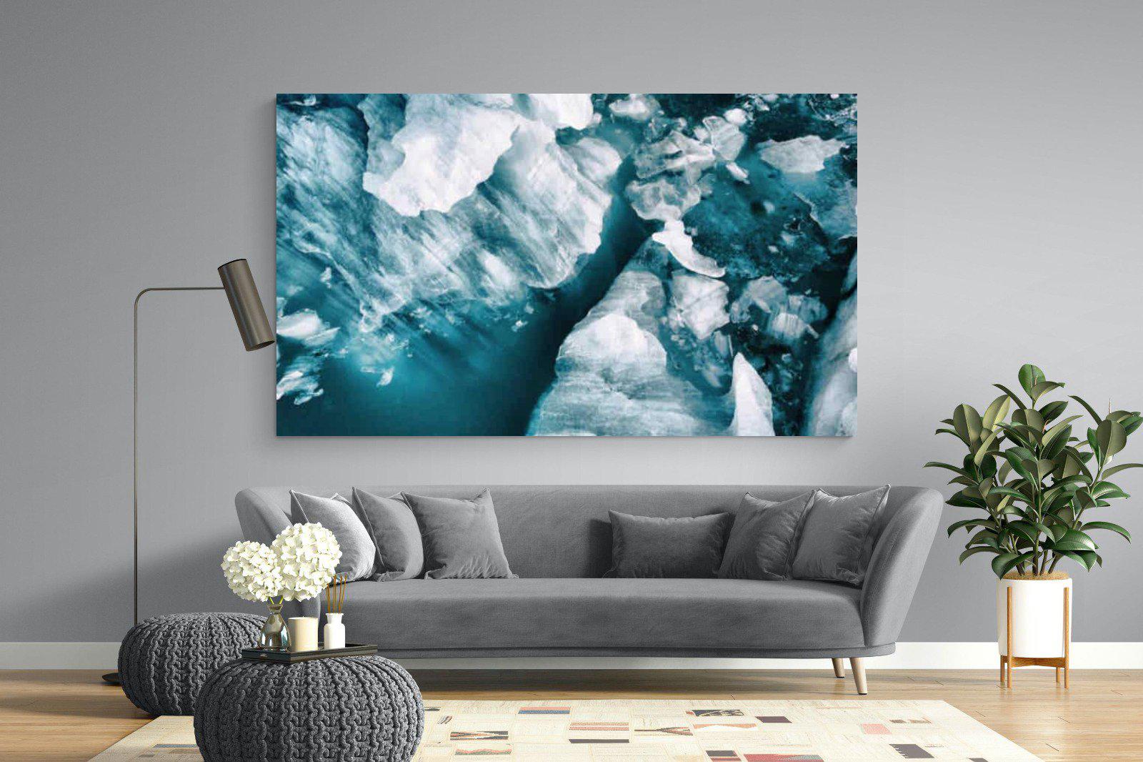Arctic Lake-Wall_Art-220 x 130cm-Mounted Canvas-No Frame-Pixalot