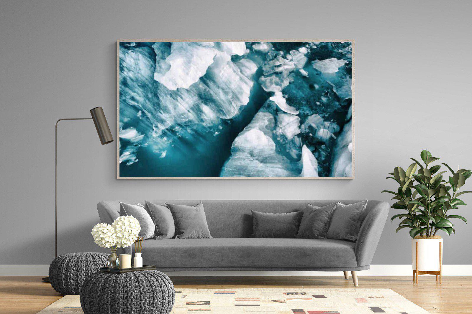 Arctic Lake-Wall_Art-220 x 130cm-Mounted Canvas-Wood-Pixalot