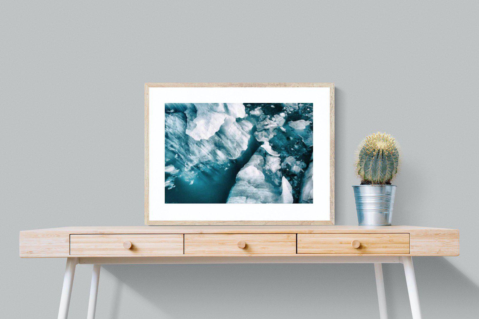 Arctic Lake-Wall_Art-80 x 60cm-Framed Print-Wood-Pixalot