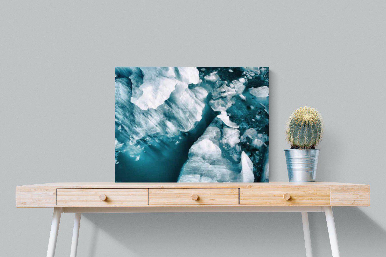 Arctic Lake-Wall_Art-80 x 60cm-Mounted Canvas-No Frame-Pixalot