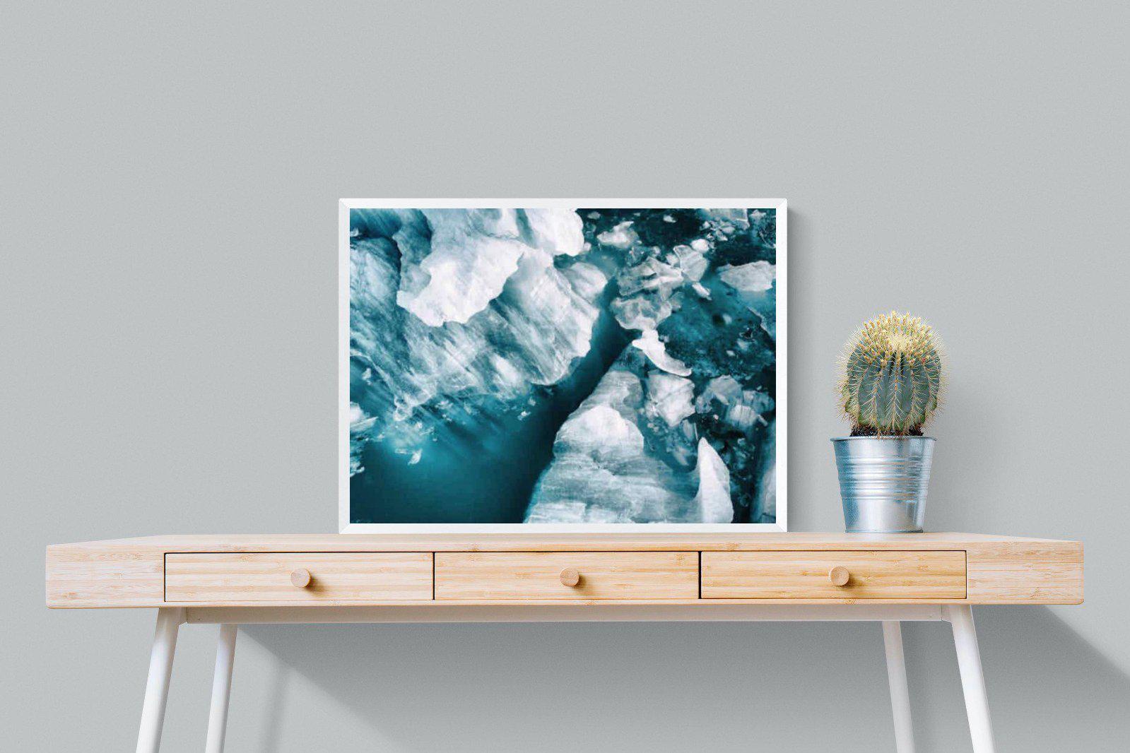Arctic Lake-Wall_Art-80 x 60cm-Mounted Canvas-White-Pixalot
