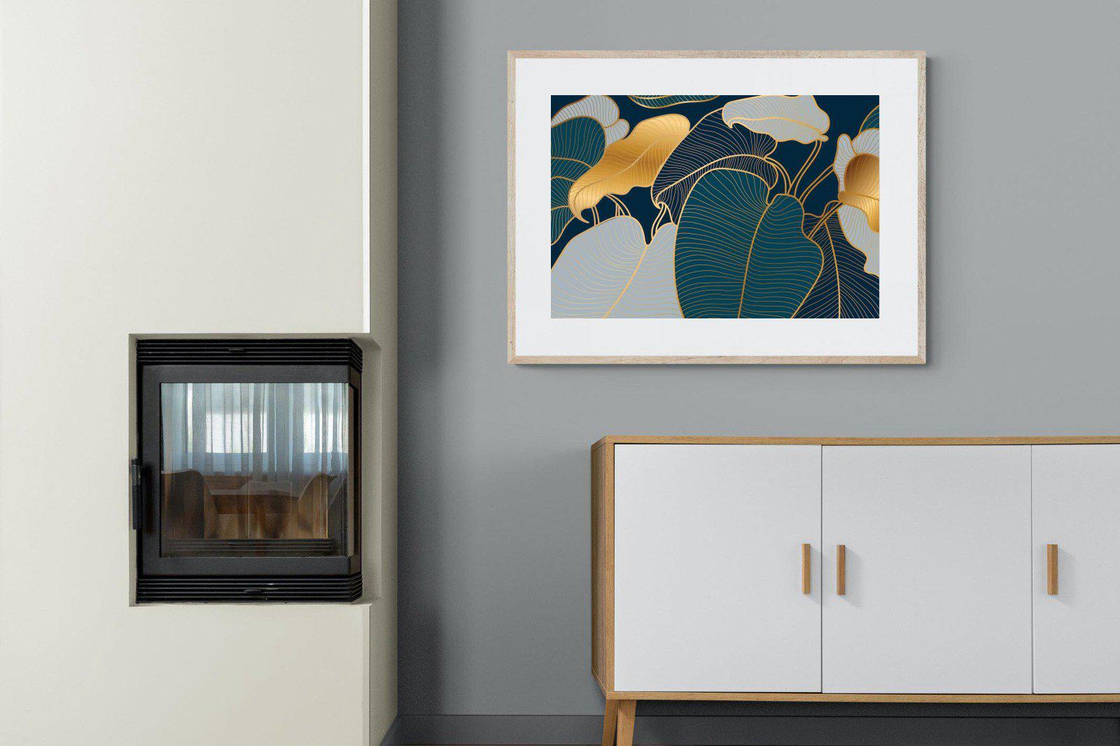 Art Deco-Wall_Art-100 x 75cm-Framed Print-Wood-Pixalot
