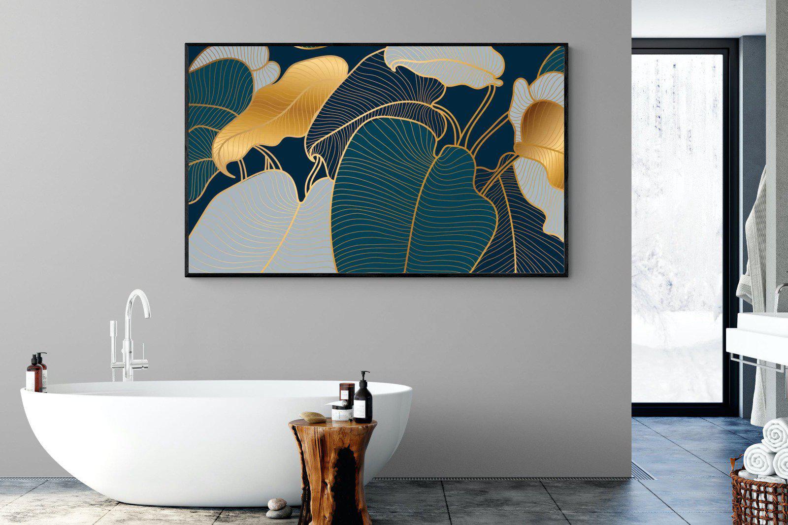 Art Deco-Wall_Art-180 x 110cm-Mounted Canvas-Black-Pixalot