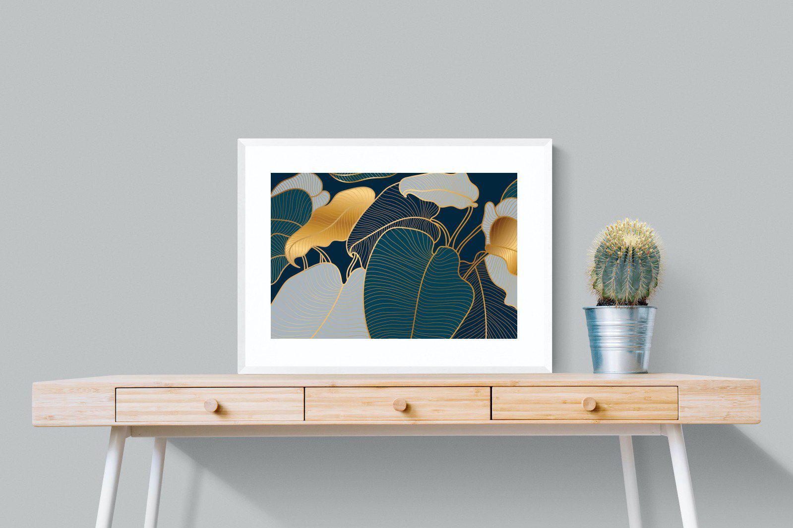 Art Deco-Wall_Art-80 x 60cm-Framed Print-White-Pixalot