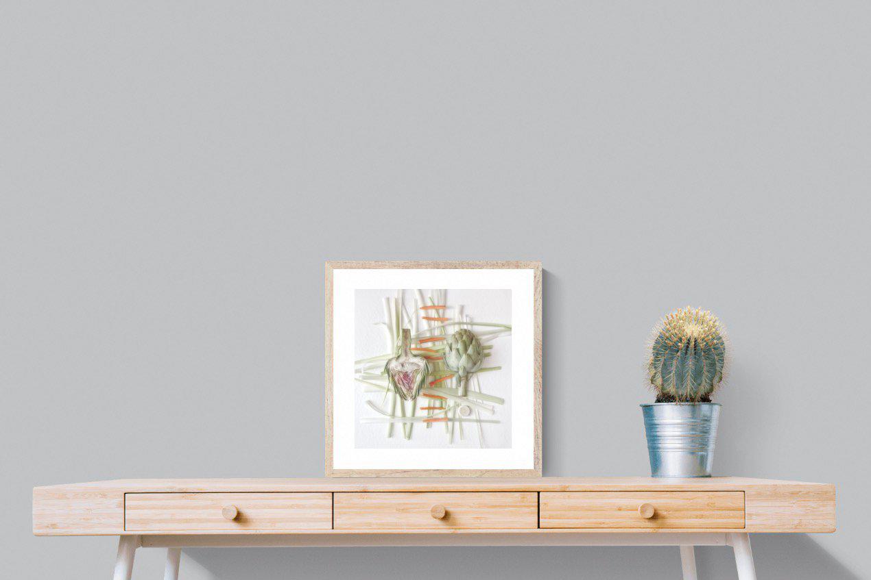 Artichokes-Wall_Art-50 x 50cm-Framed Print-Wood-Pixalot