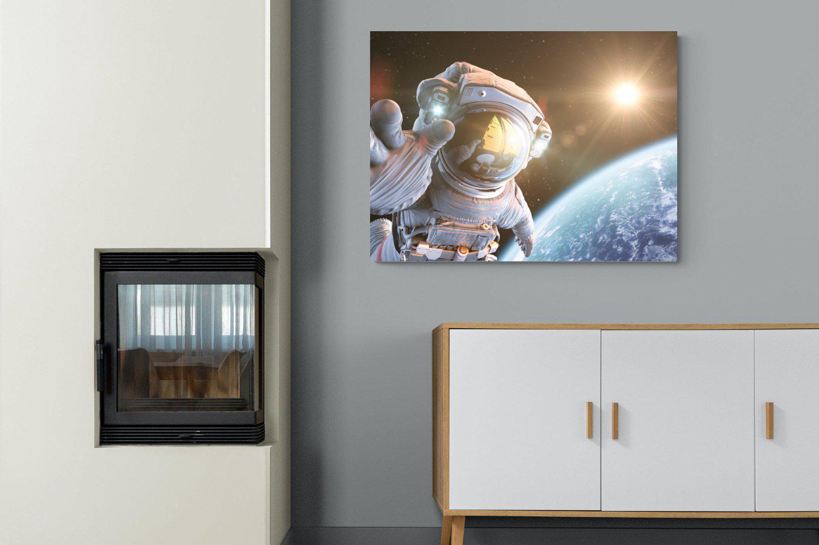 Astronaut-Wall_Art-100 x 75cm-Mounted Canvas-No Frame-Pixalot