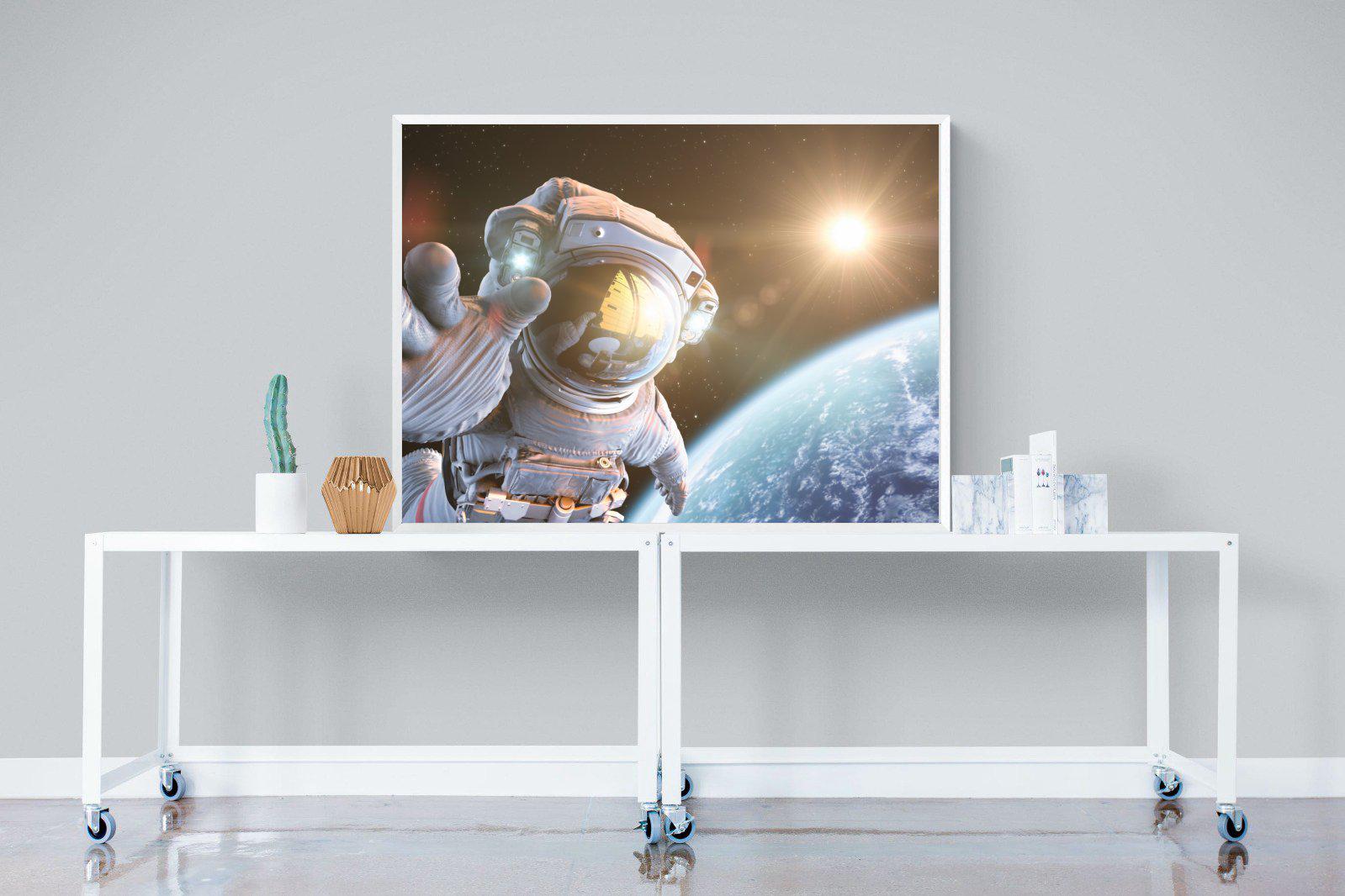 Astronaut-Wall_Art-120 x 90cm-Mounted Canvas-White-Pixalot