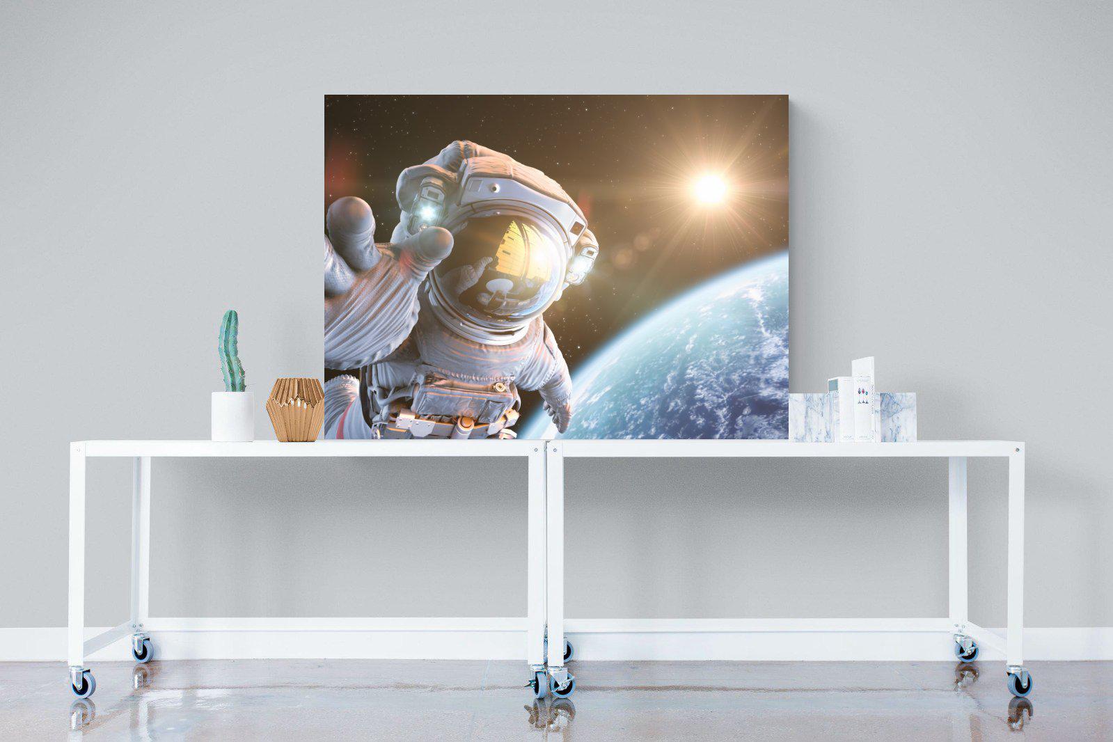 Astronaut-Wall_Art-120 x 90cm-Mounted Canvas-No Frame-Pixalot