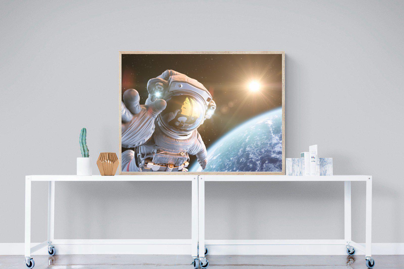 Astronaut-Wall_Art-120 x 90cm-Mounted Canvas-Wood-Pixalot