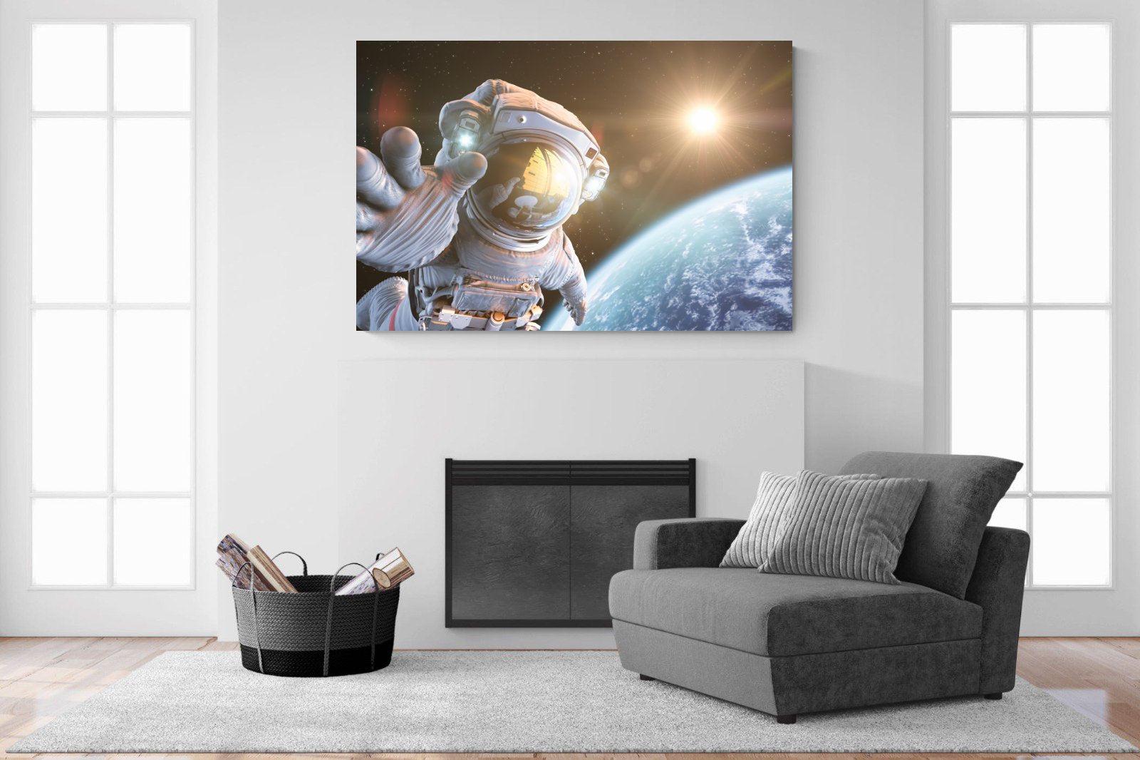 Astronaut-Wall_Art-150 x 100cm-Mounted Canvas-No Frame-Pixalot