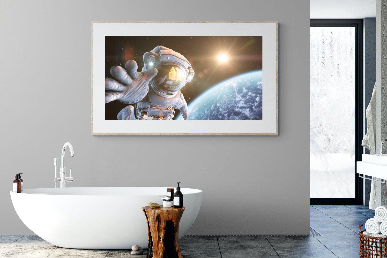 Astronaut-Wall_Art-180 x 110cm-Framed Print-Wood-Pixalot