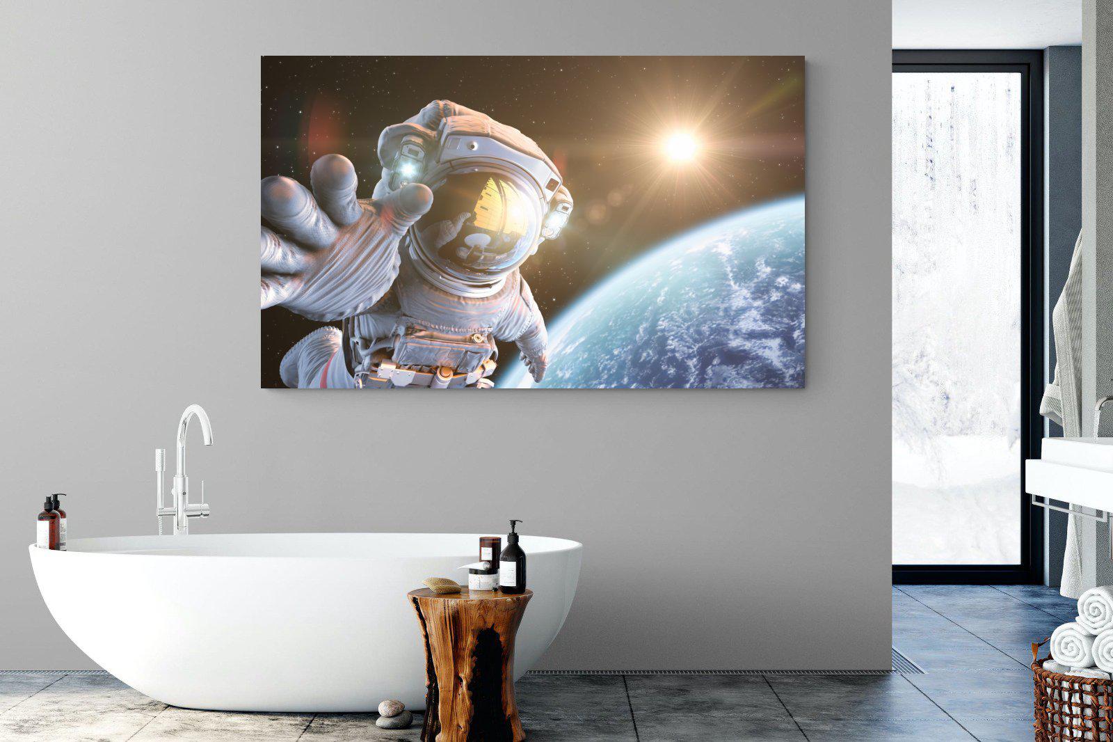 Astronaut-Wall_Art-180 x 110cm-Mounted Canvas-No Frame-Pixalot