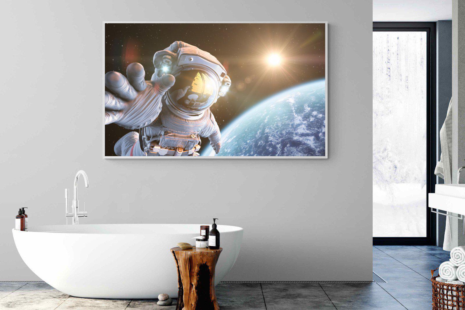 Astronaut-Wall_Art-180 x 110cm-Mounted Canvas-White-Pixalot