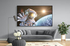 Astronaut-Wall_Art-220 x 130cm-Mounted Canvas-Black-Pixalot