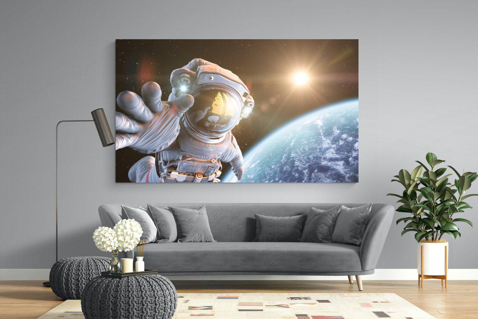 Astronaut-Wall_Art-220 x 130cm-Mounted Canvas-No Frame-Pixalot