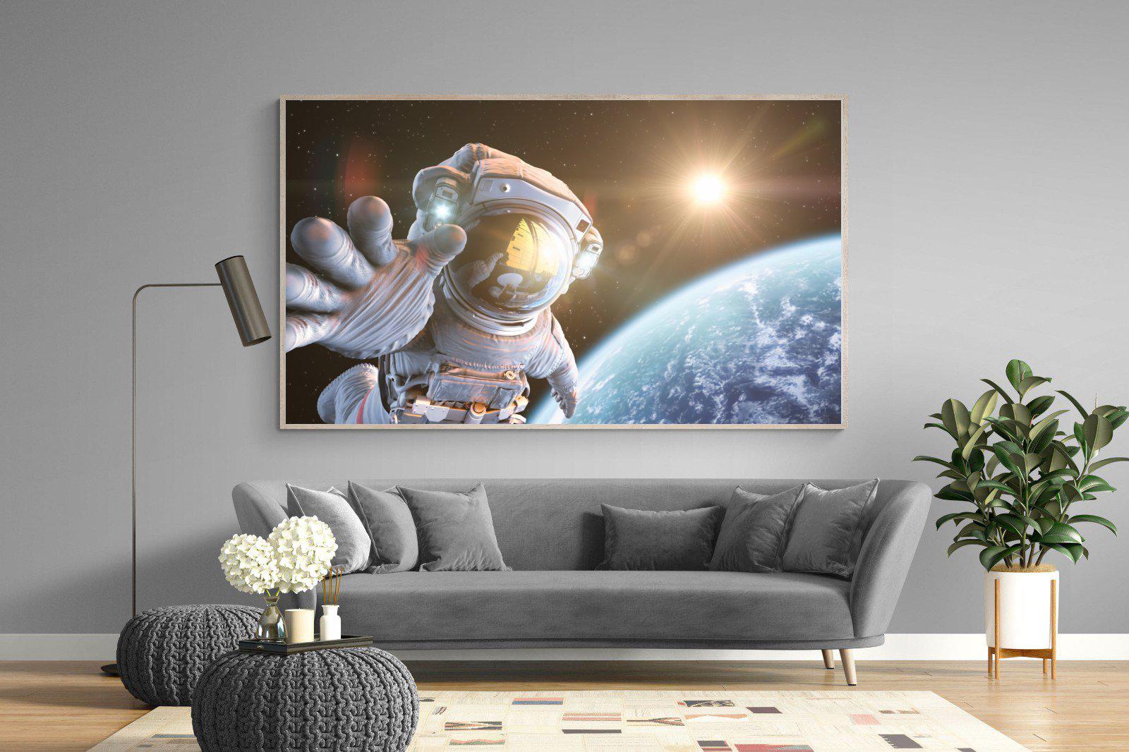 Astronaut-Wall_Art-220 x 130cm-Mounted Canvas-Wood-Pixalot