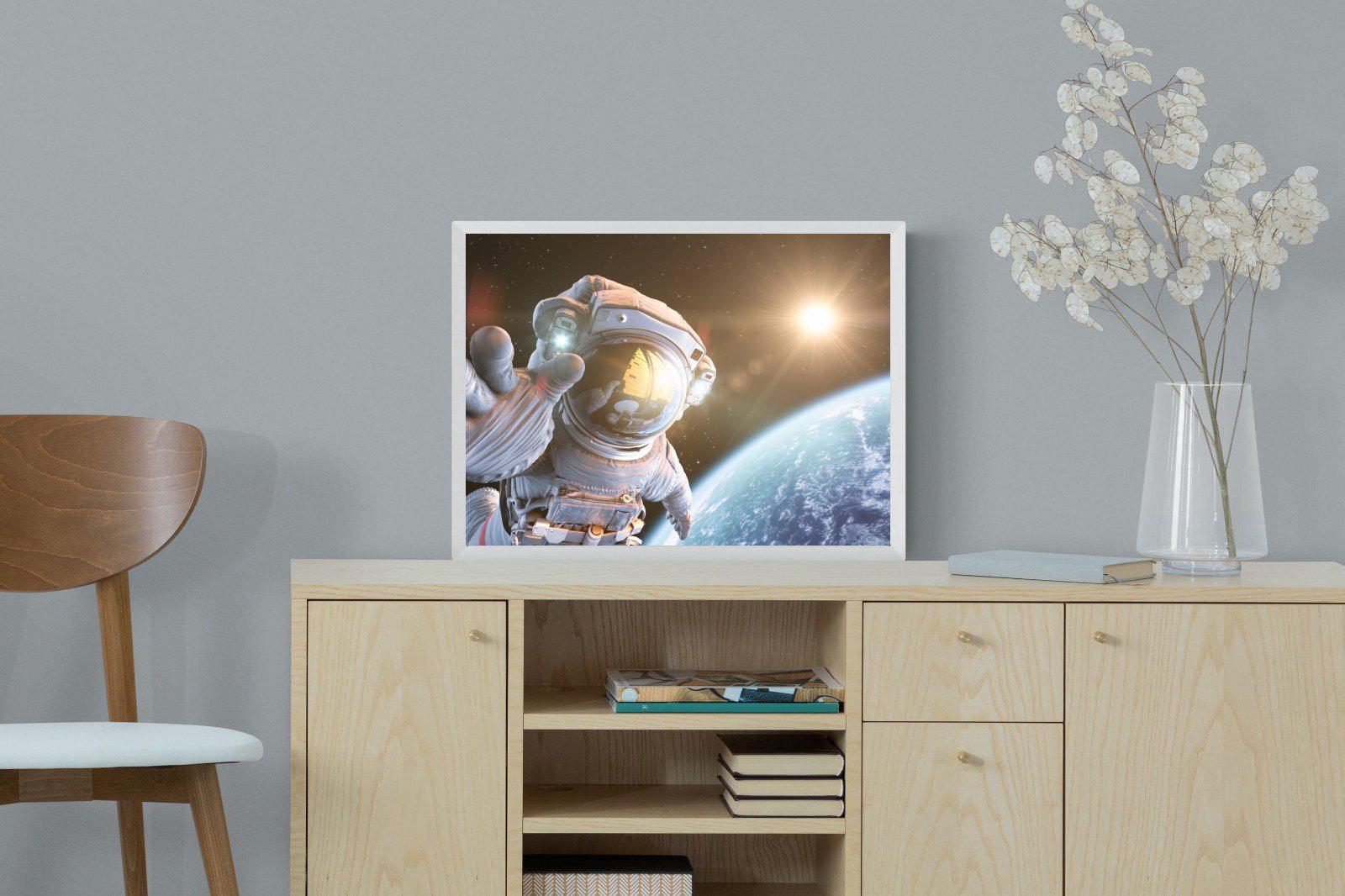 Astronaut-Wall_Art-60 x 45cm-Mounted Canvas-White-Pixalot