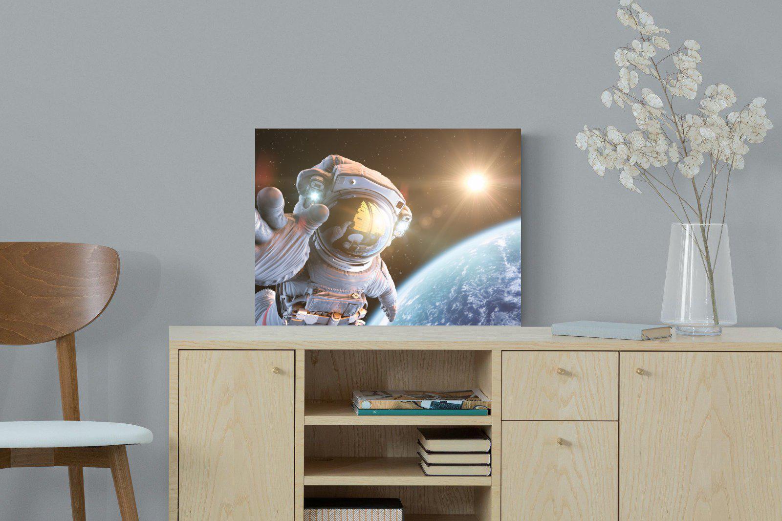 Astronaut-Wall_Art-60 x 45cm-Mounted Canvas-No Frame-Pixalot
