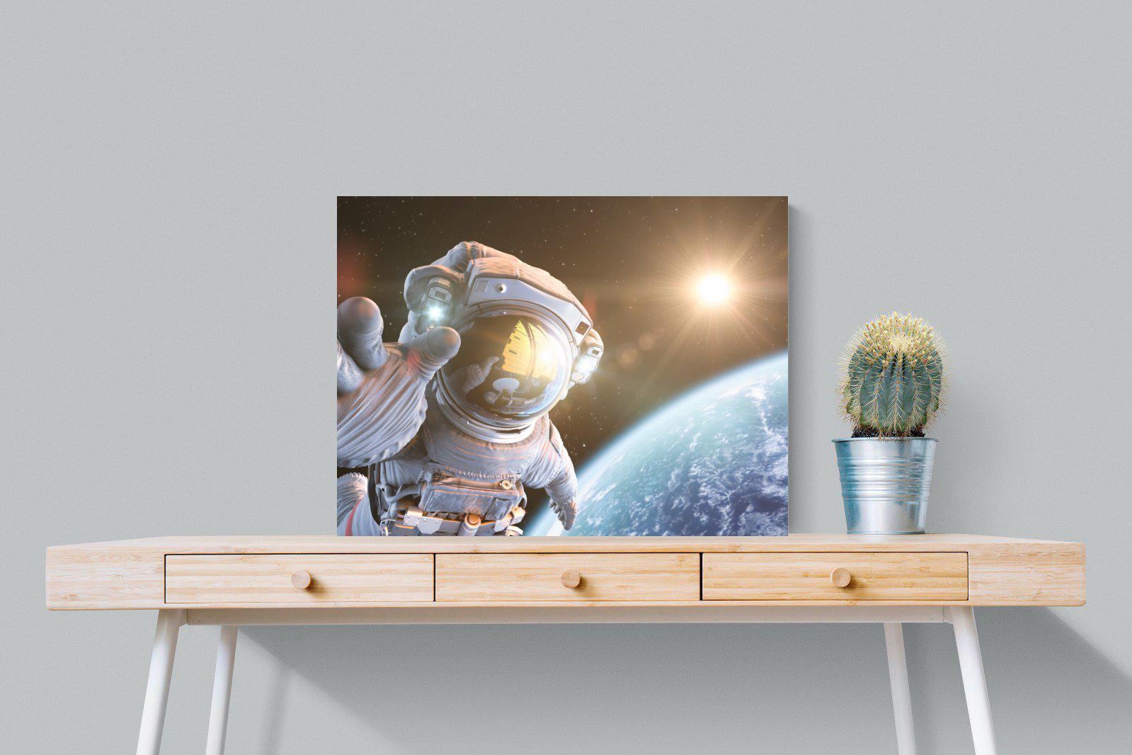 Astronaut-Wall_Art-80 x 60cm-Mounted Canvas-No Frame-Pixalot