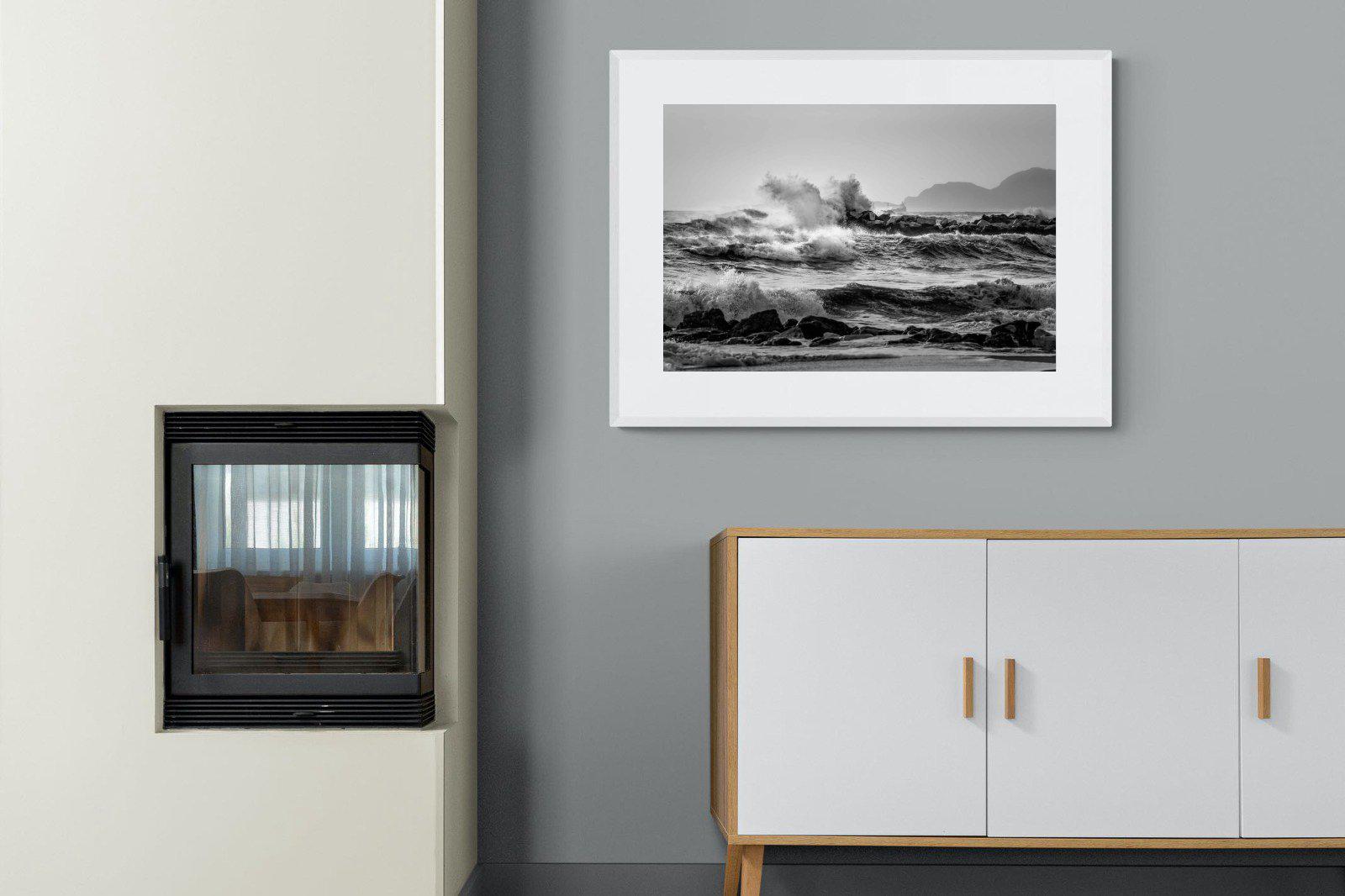 At Sea-Wall_Art-100 x 75cm-Framed Print-White-Pixalot