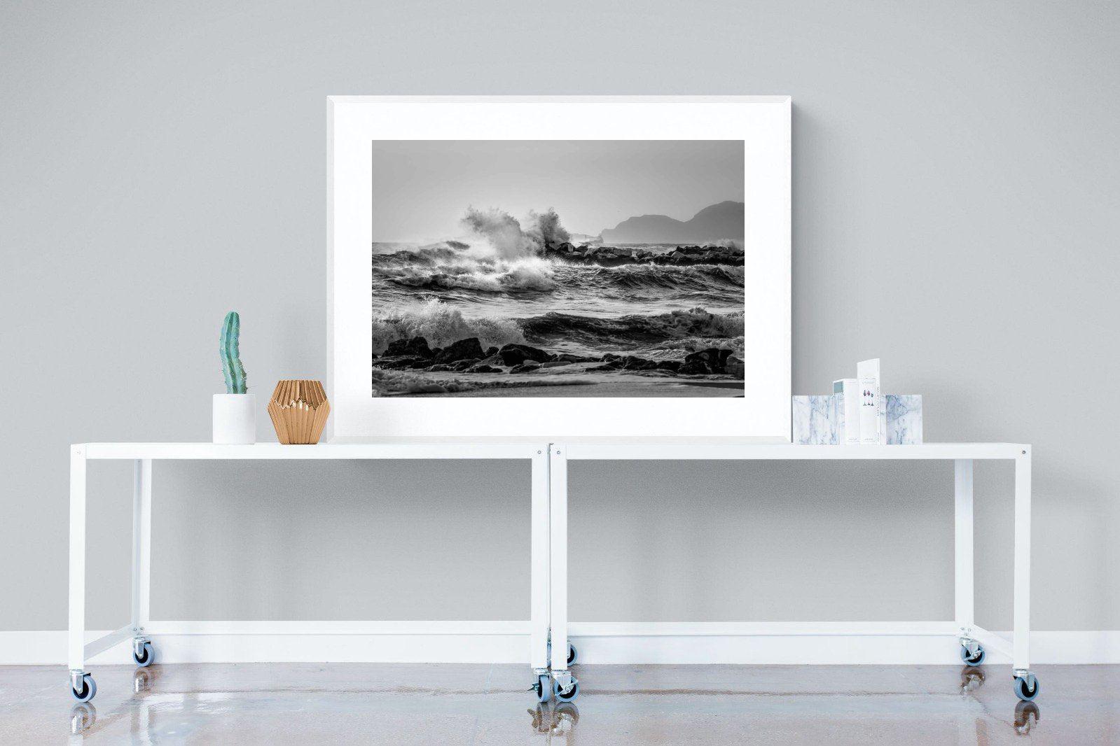 At Sea-Wall_Art-120 x 90cm-Framed Print-White-Pixalot