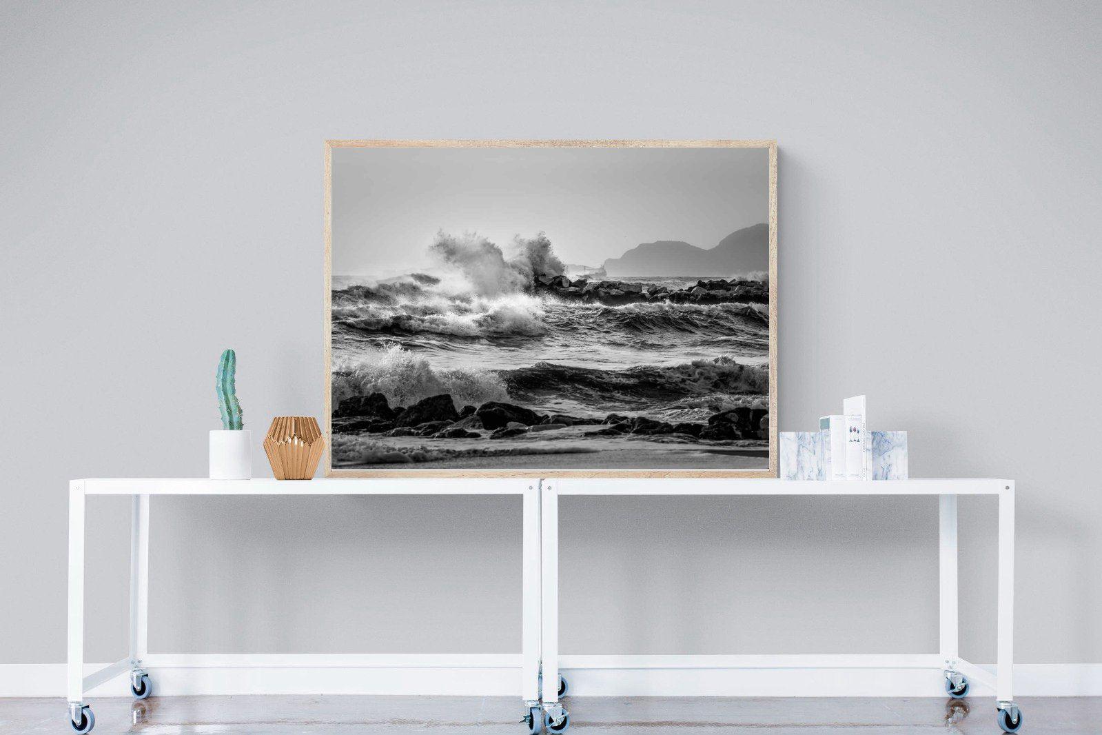 At Sea-Wall_Art-120 x 90cm-Mounted Canvas-Wood-Pixalot