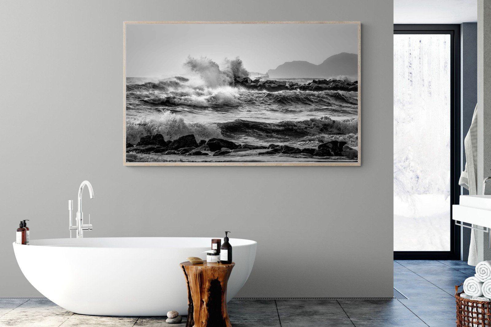 At Sea-Wall_Art-180 x 110cm-Mounted Canvas-Wood-Pixalot