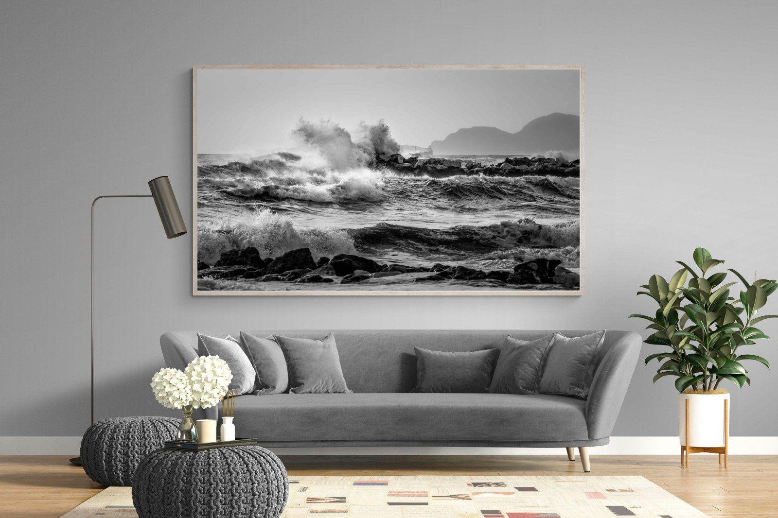 At Sea-Wall_Art-220 x 130cm-Mounted Canvas-Wood-Pixalot