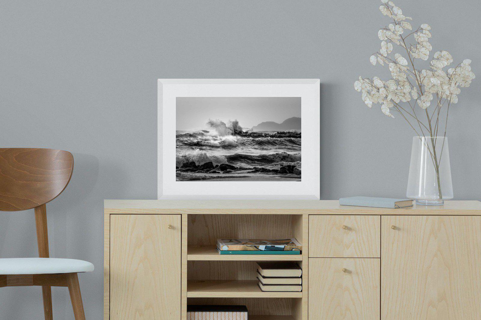 At Sea-Wall_Art-60 x 45cm-Framed Print-White-Pixalot