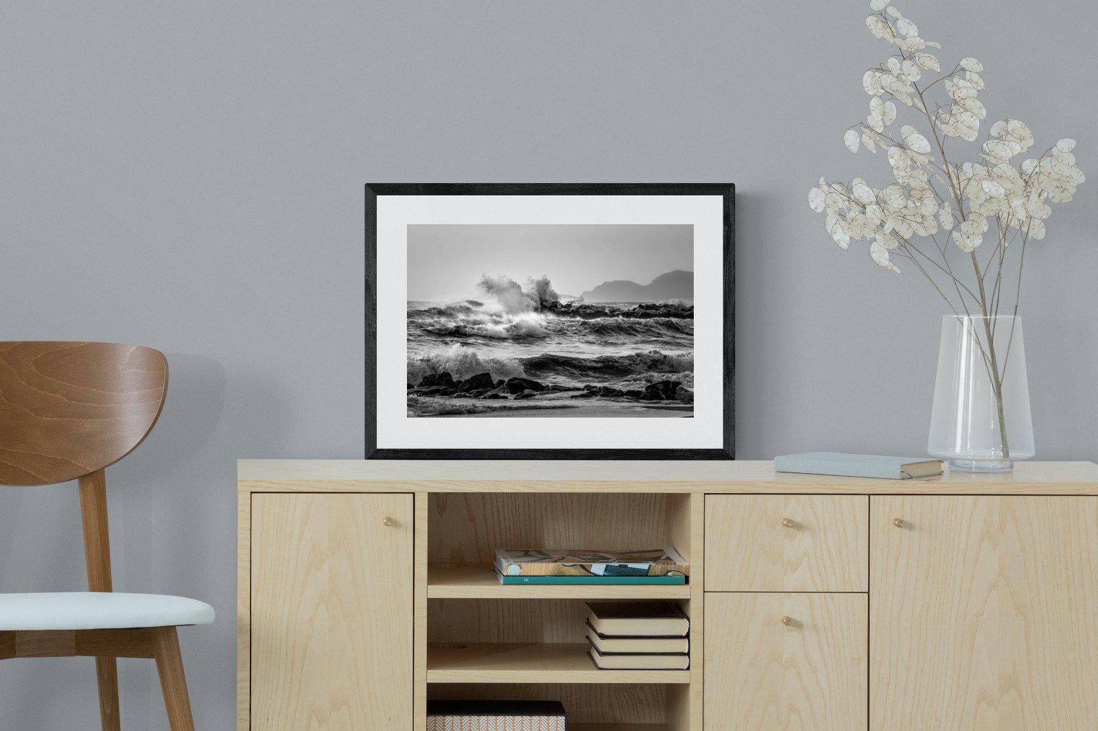 At Sea-Wall_Art-60 x 45cm-Framed Print-Black-Pixalot