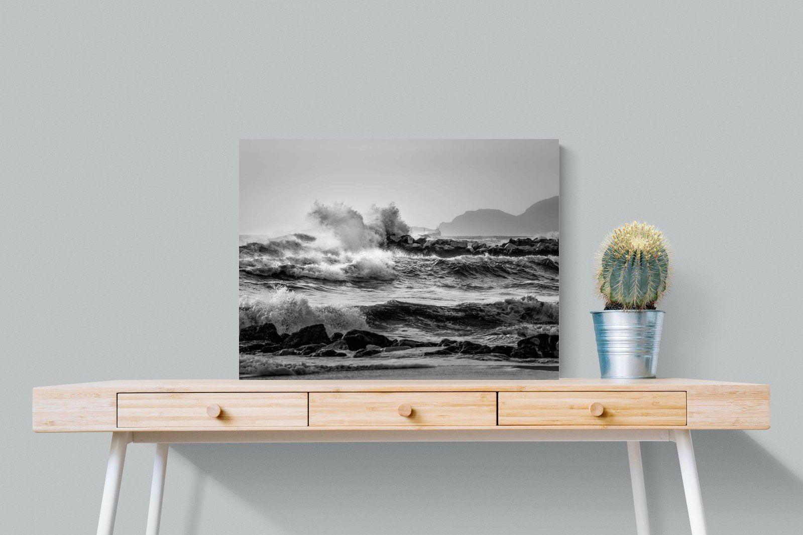 At Sea-Wall_Art-80 x 60cm-Mounted Canvas-No Frame-Pixalot