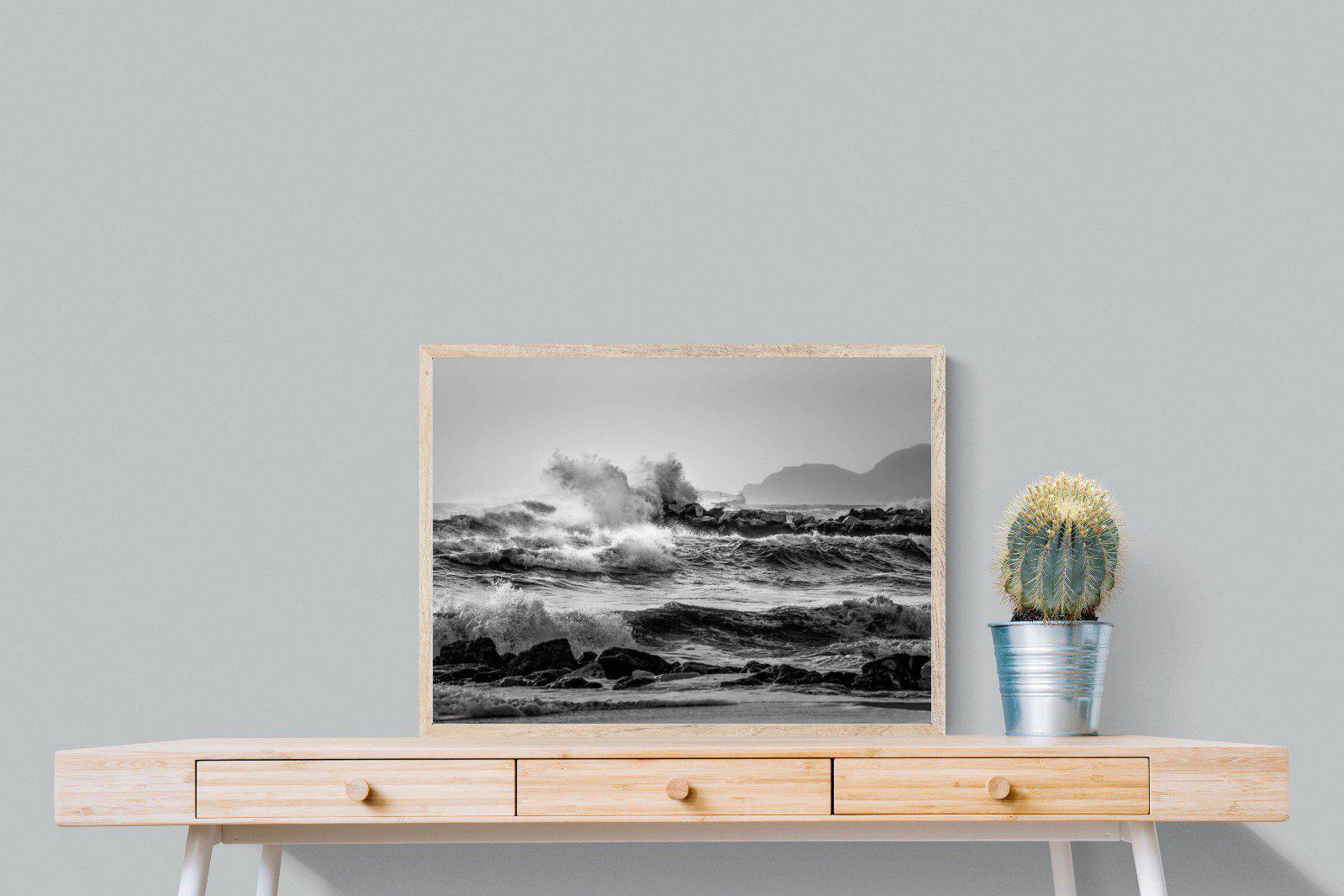 At Sea-Wall_Art-80 x 60cm-Mounted Canvas-Wood-Pixalot