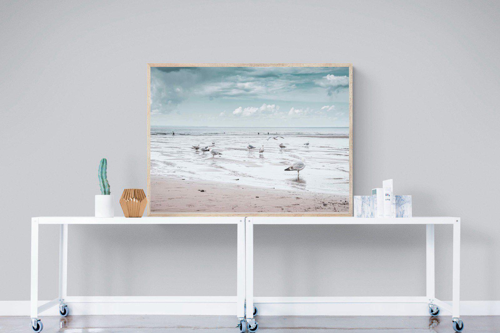 Atlantic Beach-Wall_Art-120 x 90cm-Mounted Canvas-Wood-Pixalot
