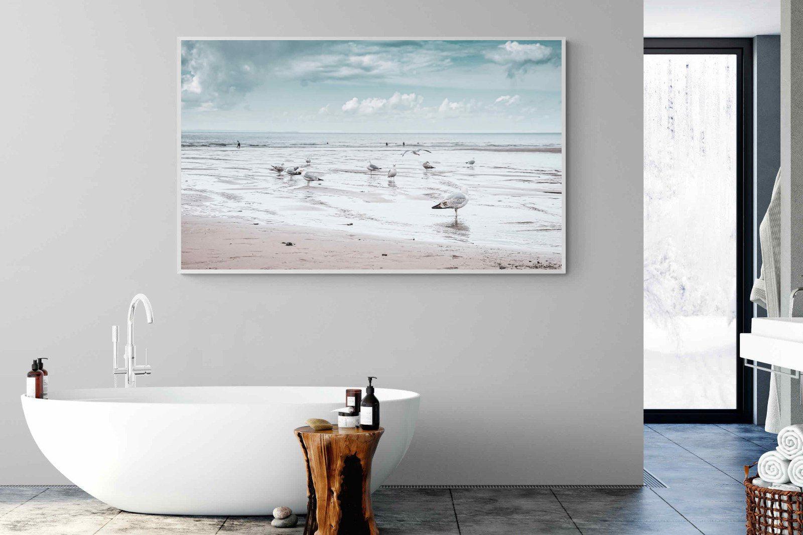 Atlantic Beach-Wall_Art-180 x 110cm-Mounted Canvas-White-Pixalot