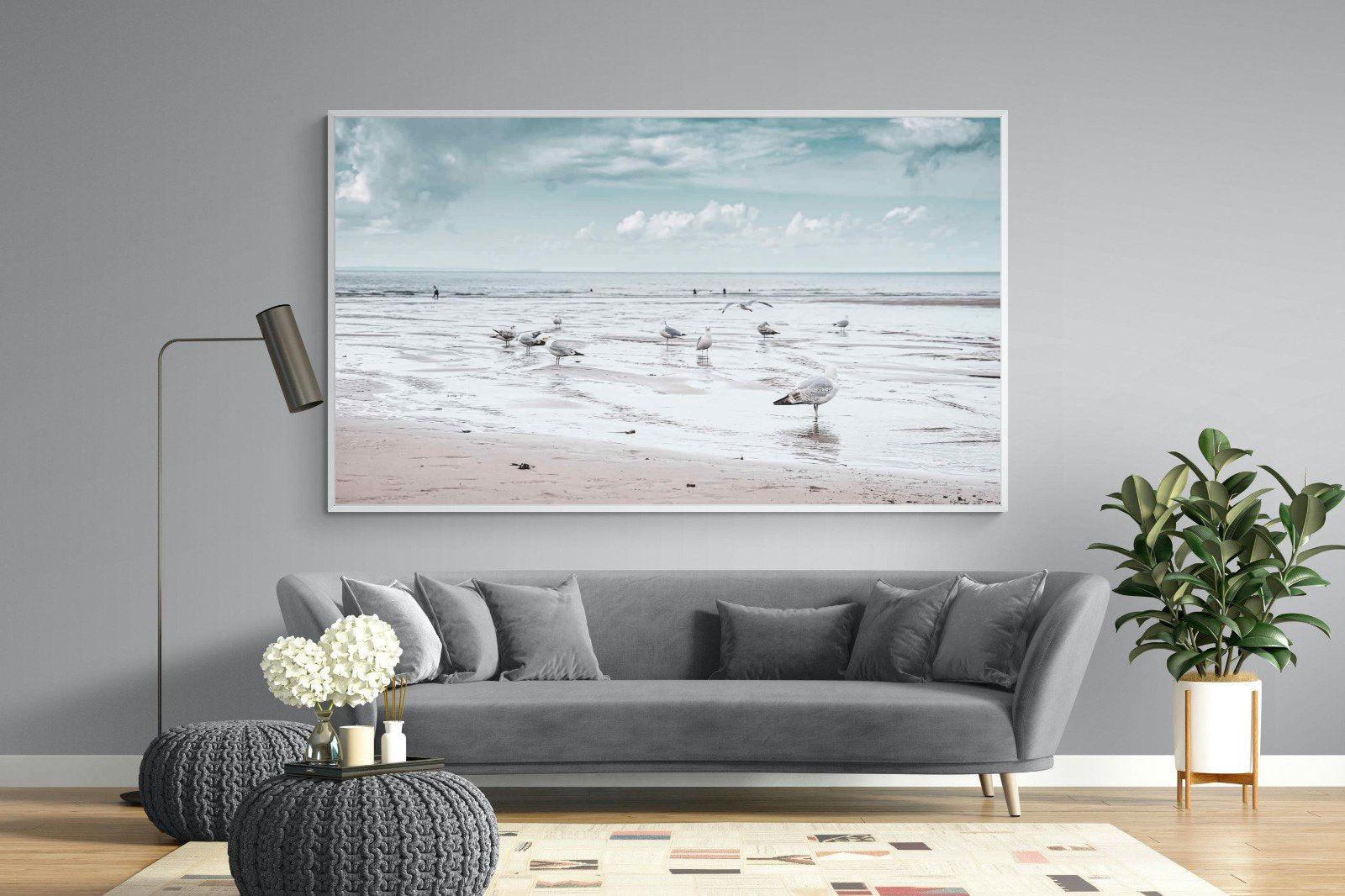 Atlantic Beach-Wall_Art-220 x 130cm-Mounted Canvas-White-Pixalot