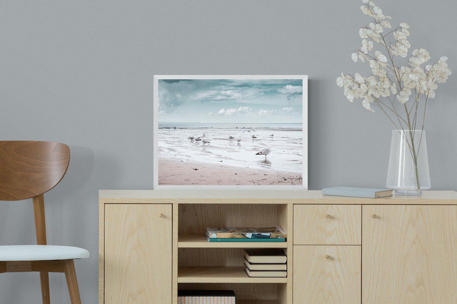 Atlantic Beach-Wall_Art-60 x 45cm-Mounted Canvas-White-Pixalot
