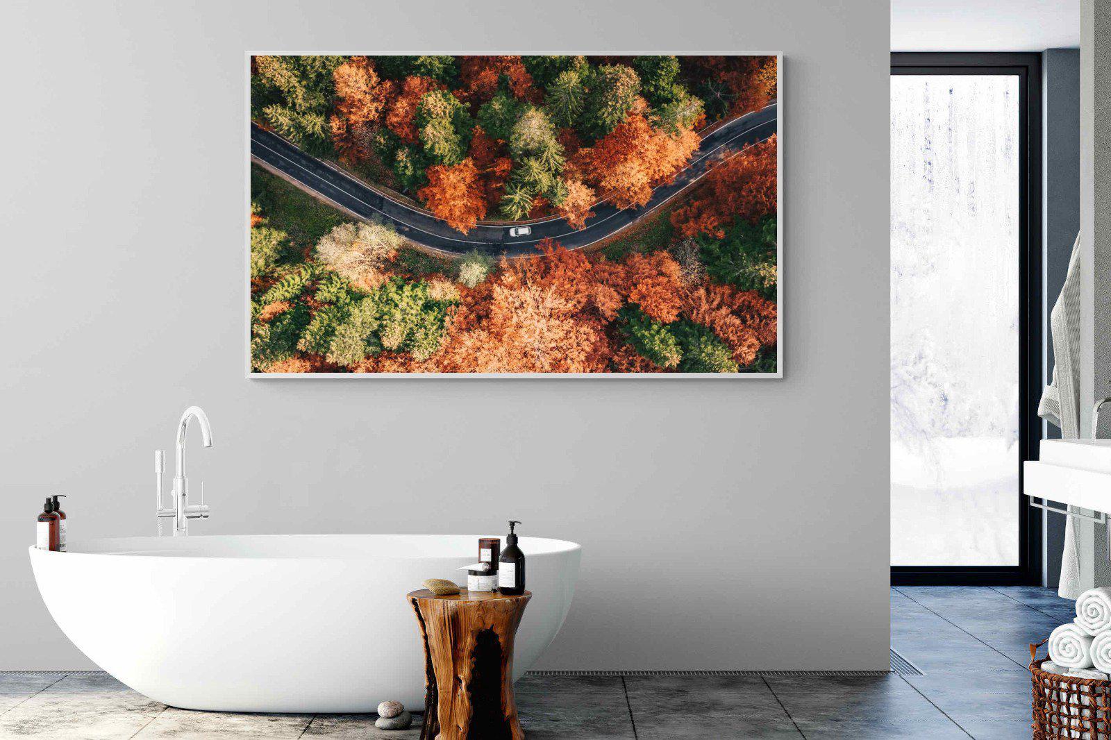 Autumn Drive-Wall_Art-180 x 110cm-Mounted Canvas-White-Pixalot