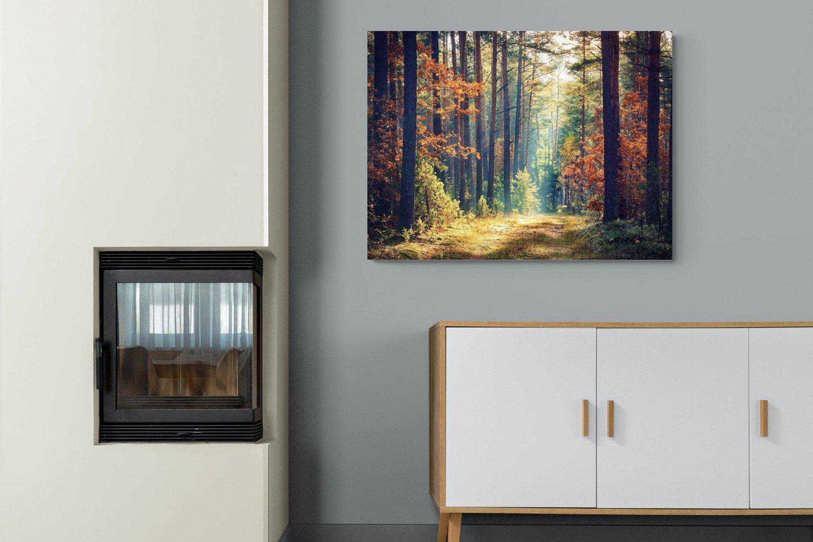 Autumn Forest-Wall_Art-100 x 75cm-Mounted Canvas-No Frame-Pixalot