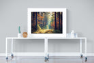 Autumn Forest-Wall_Art-120 x 90cm-Framed Print-White-Pixalot