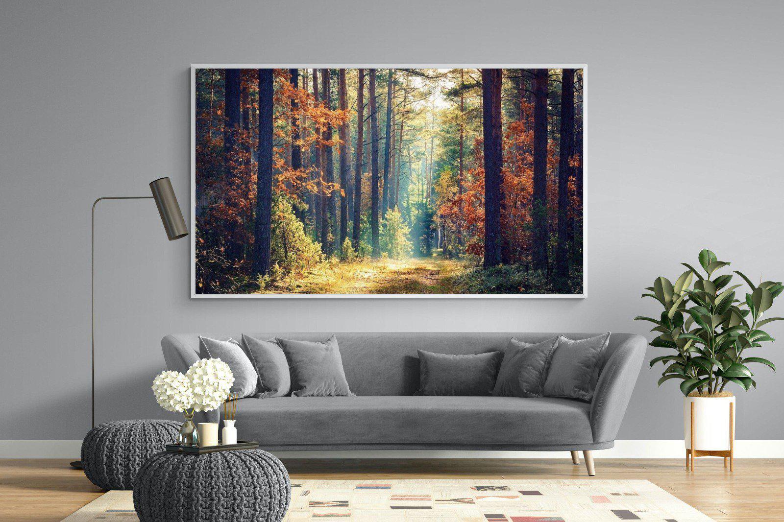 Autumn Forest-Wall_Art-220 x 130cm-Mounted Canvas-White-Pixalot
