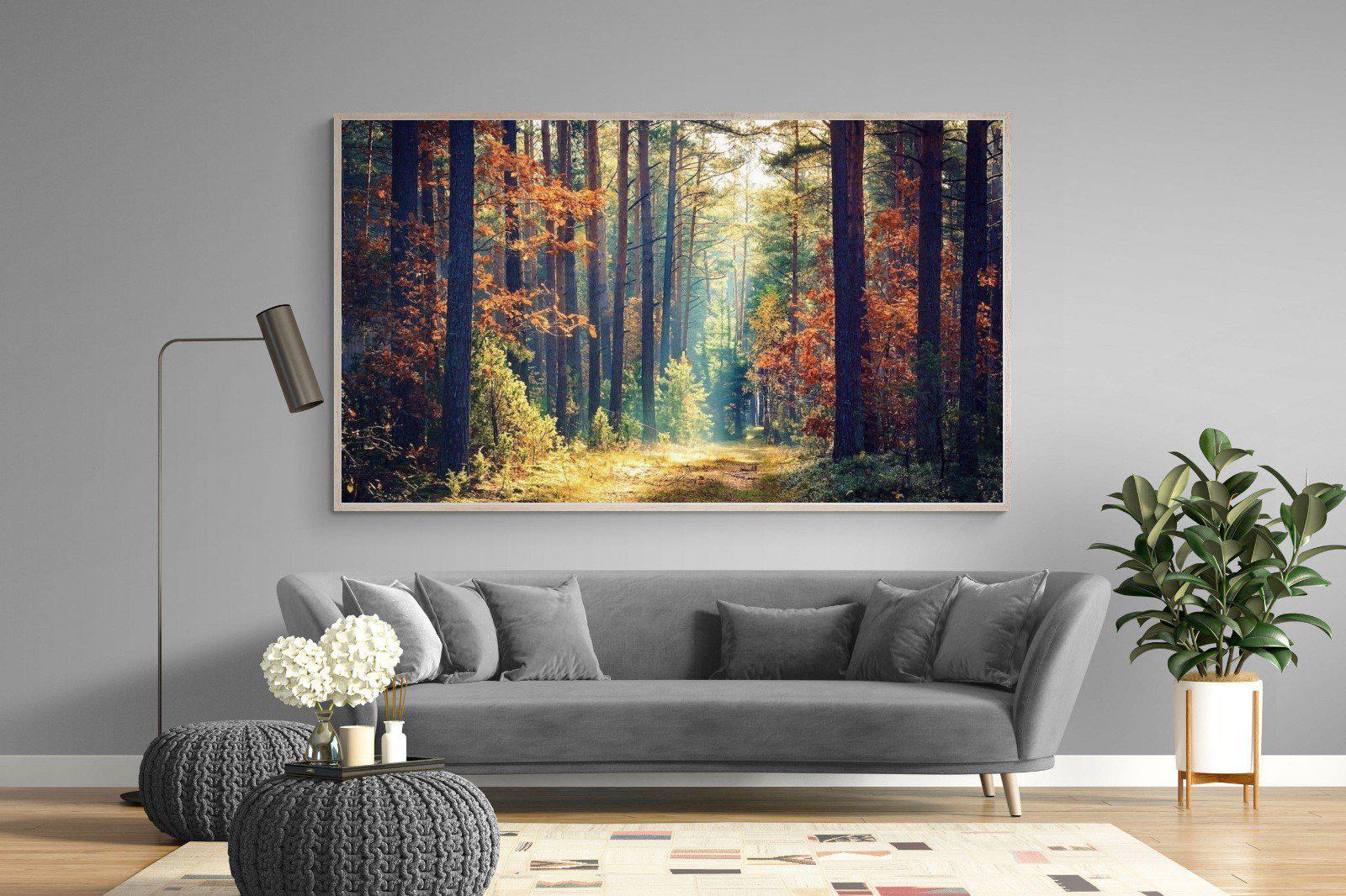 Autumn Forest-Wall_Art-220 x 130cm-Mounted Canvas-Wood-Pixalot